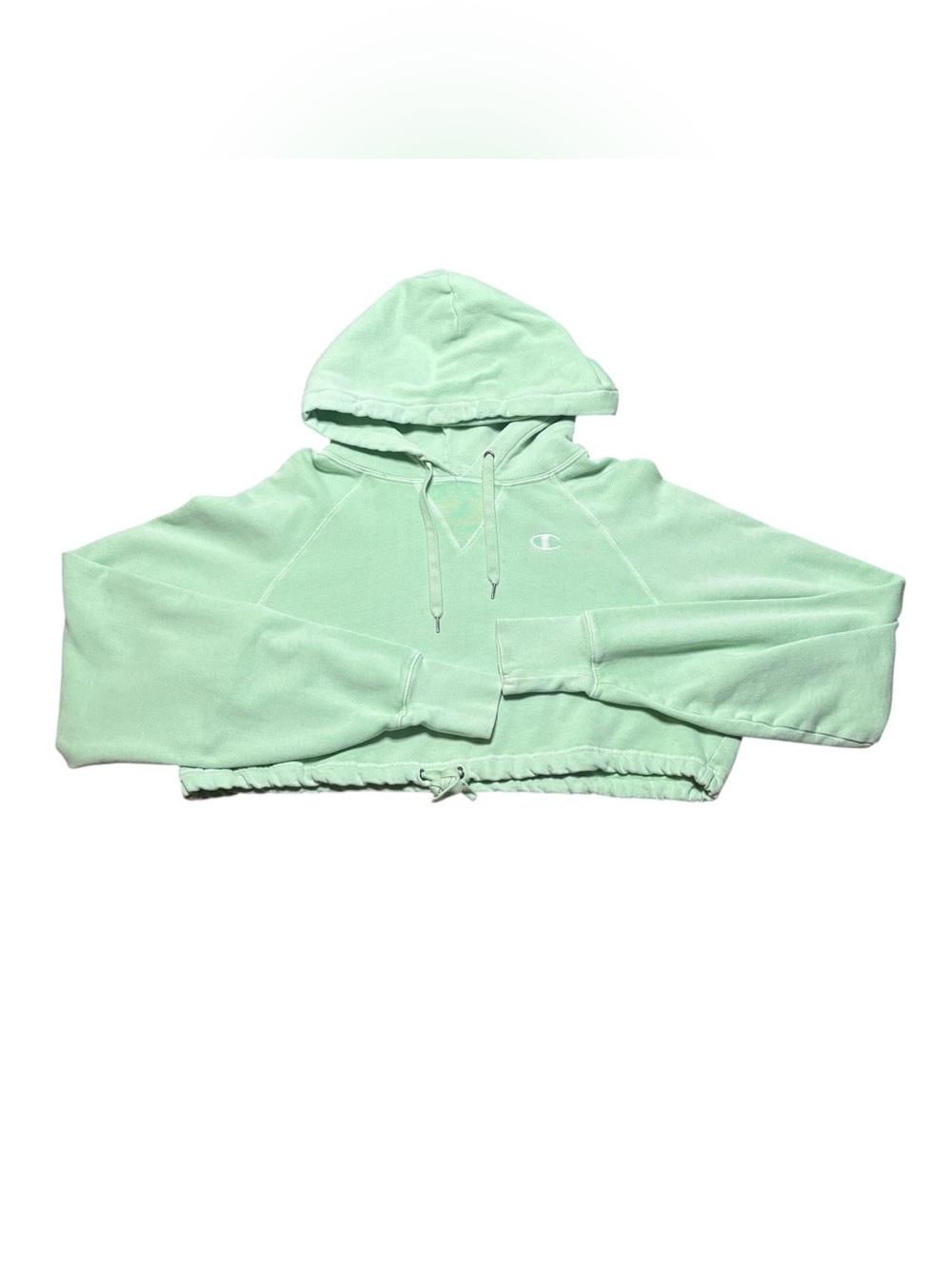 Champion Cropped Women’s Small Hoodie Green